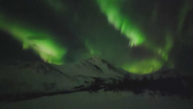 Northern lights dazzle Alaska in colorful display seen on video